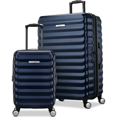 Samsonite Element Hardside Expandable 2 Piece (21"/28") Luggage Set In Navy
