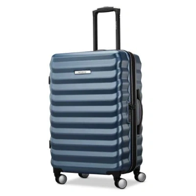Samsonite Element Hardside Expandable 24" Medium Checked Spinner Luggage In Captains Blue