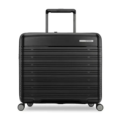 Samsonite Elevation Plus 24 Inch Hardside Checked Spinner Luggage In Black