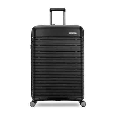 Samsonite Elevation Plus 27 Inch Hardside Checked Spinner Luggage In Black