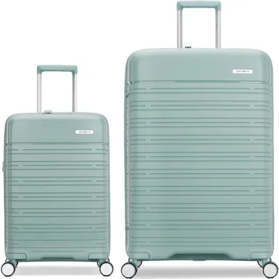 Samsonite Elevation Plus Global Carry On & Large Spinner 2-piece Set In Blue