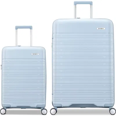 Samsonite Elevation Plus Global Carry On & Large Spinner 2-piece Set In Blue