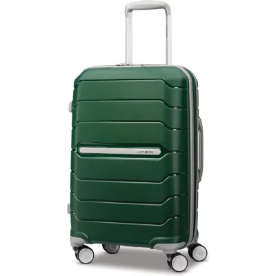 Samsonite Freeform Carry-on 21-inch Hardside Expandable With Double Spinner Wheels In Green