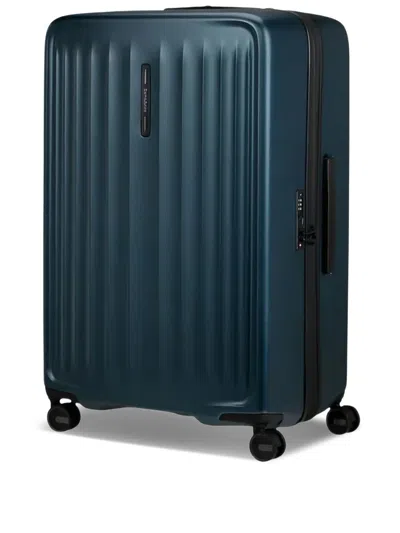 Samsonite Grooved Spinner Suitcase In Blue