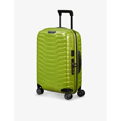 Samsonite Proxis Spinner Hard Case Four-wheel Expandable Cabin Suitcase 55cm In Lime