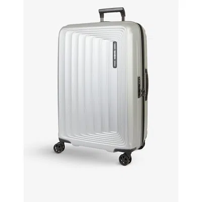 Samsonite Spinner Four-wheel Suitcase 55cm In Matt Silver