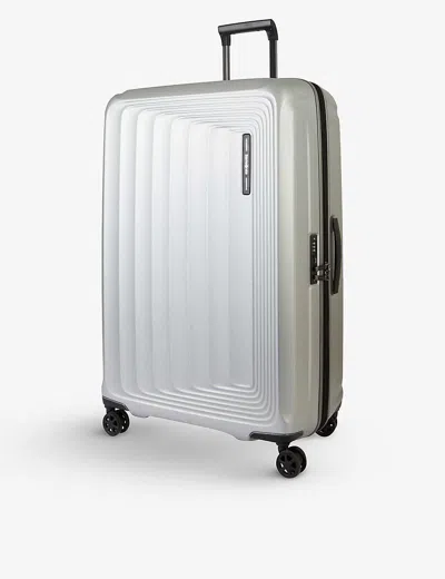 Samsonite Spinner Four-wheel Suitcase 81cm In Matt Silver