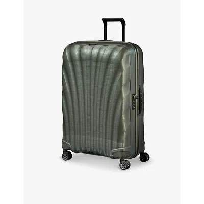 Samsonite C-lite Spinner Hard Case 4 Wheel Cabin Suitcase 75cm In Metallic Green