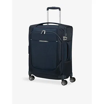 Samsonite Midnight Blue Re-lite Spinner Expandable 4-wheel Polyester Cabin Suitcase 55cm