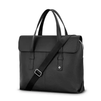 Samsonite Mobile Solution 2 Convertible Leather Briefcase In Black