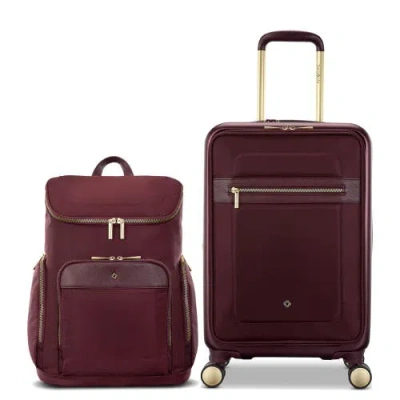 Samsonite Mobile Solution 2 Deluxe Backpack & Carry-on 2-piece Set In Burgundy