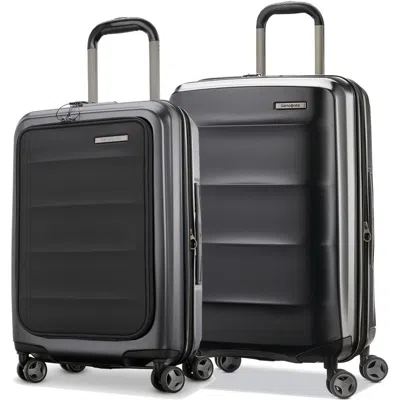 Samsonite Octiv 2-piece Set (pro 21/24) Hardside Spinner In Black