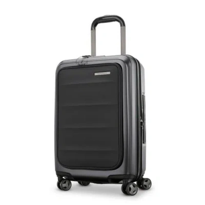 Samsonite Octiv Pro Front Pocket Carry-on 20-inch Hardside Spinner In Black