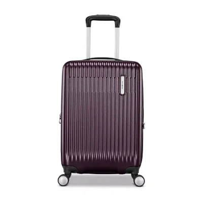 Samsonite Opto 4 20 Inch Hardside Carry-on Spinner Luggage In Purple