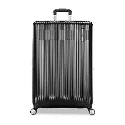 Samsonite Opto 4 29 Inch Hardside Checked Spinner Luggage In Black