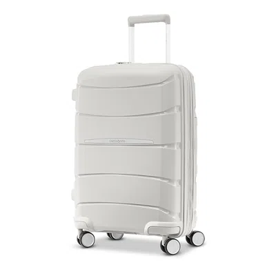 Samsonite Outline Pro Carry-on Spinner Suitcase In White