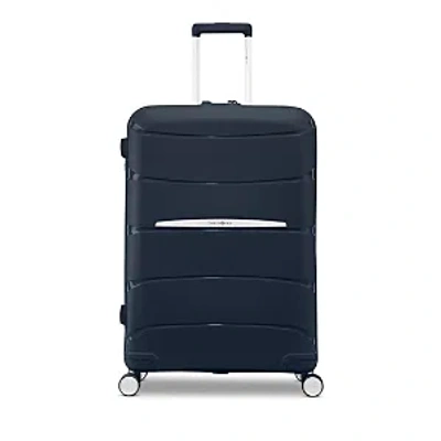 Samsonite Outline Pro Medium Spinner Suitcase In Midnight Blue