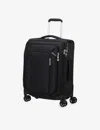 Samsonite Ozone Black Respark Spinner Soft Case 4 Wheel Recycled-plastic Cabin Suitcase 55cm In Ozone Black