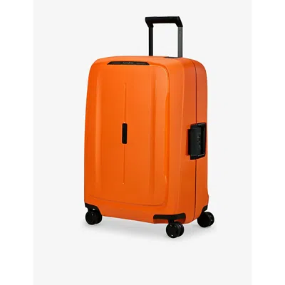 Samsonite Papaya Orange Essens Spinner Hard Case 4 Wheel Recycled-polypropylene Suitcase 69cm