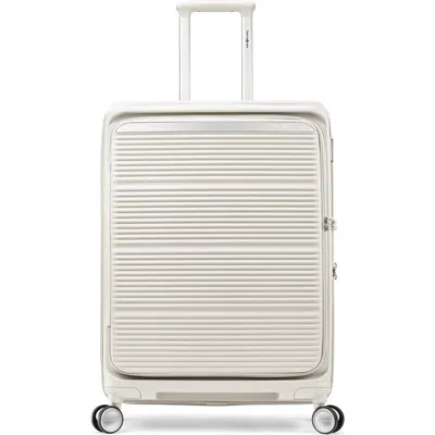 Samsonite Paralux Expandable 24" Medium Checked Spinner Luggage In Neutral