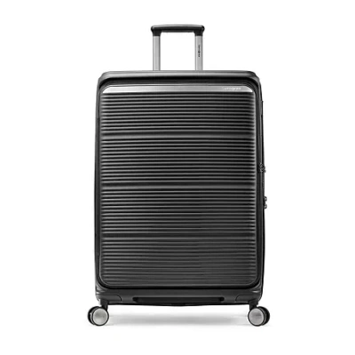 Samsonite Paralux Large 30 Inch Hardside Checked Spinner Luggage In Black