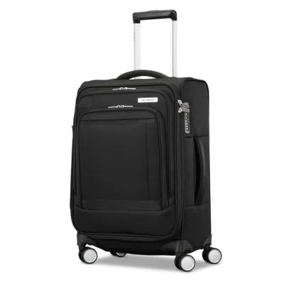 Samsonite Portlift Softside 20" Carry On Spinner Luggage In Black