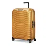 Samsonite Proxis Extra Large Spinner Checked Suitcase In Honey Gold