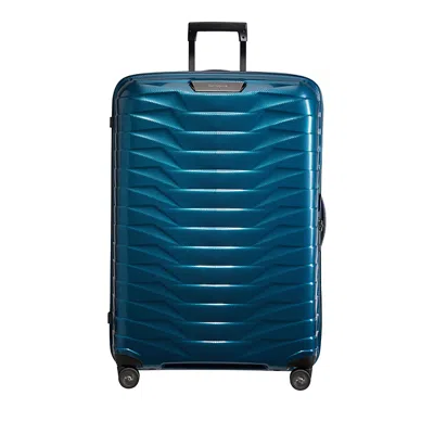 Samsonite Proxis Extra Large Spinner Checked Suitcase In Blue