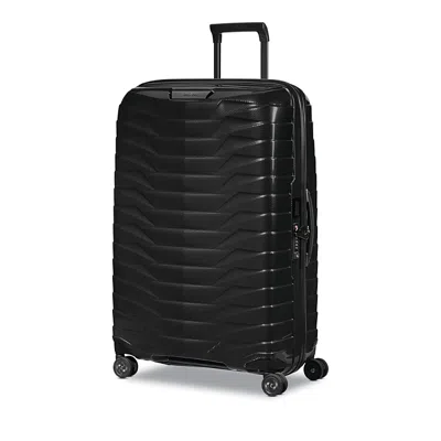 Samsonite Proxis Medium Spinner Checked Suitcase In Black