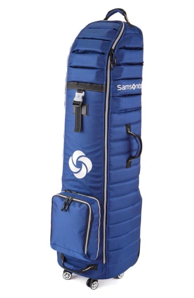 Samsonite Quilted Spinner Deluxe Travel Golf Bag In Blue