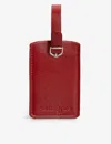 Samsonite Red Logo-embossed Faux-leather Luggage Tag In Red