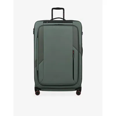 Samsonite Sage Green Glazed Spinner Expandable 4-wheel Suitcase 84cm