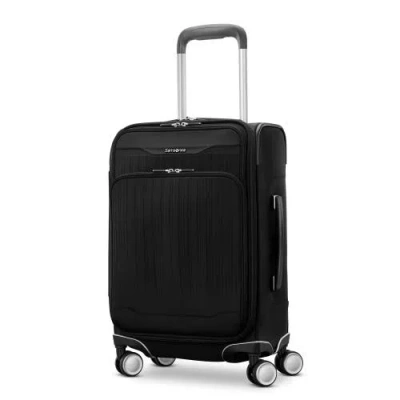 Samsonite Silhouette 18 Softside 20" Global Carry On Spinner Luggage In Black