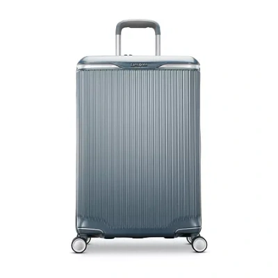 Samsonite Silhouette 18 25 Inch Hardside Expandable Checked Spinner Luggage In Blue
