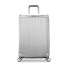 Samsonite Silhouette 18 25 Inch Hardside Expandable Checked Spinner Luggage In Gray