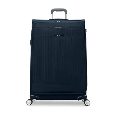 Samsonite Silhouette 18 30 Inch Softside Expandable Checked Spinner Luggage In Blue