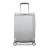 Samsonite Silhouette 18 Hardside Carry On Spinner Suitcase In Metallic Silver