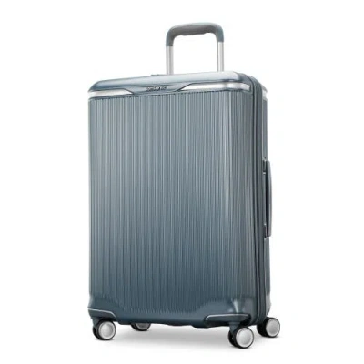 Samsonite Silhouette 18 Hardside Expandable 25" Checked Spinner In Blue