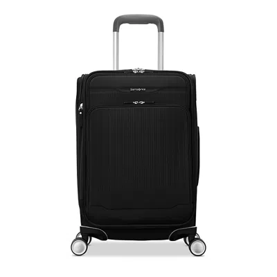 Samsonite Silhouette 18 Softside Carry On Spinner Suitcase In Black