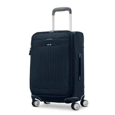 Samsonite Silhouette 18 Softside Carry-on Expandable Spinner In Blue
