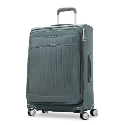 Samsonite Silhouette 18 Softside Expandable 25" Checked Spinner In Blue
