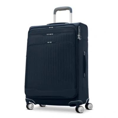 Samsonite Silhouette 18 Softside Expandable 25" Checked Spinner In Blue
