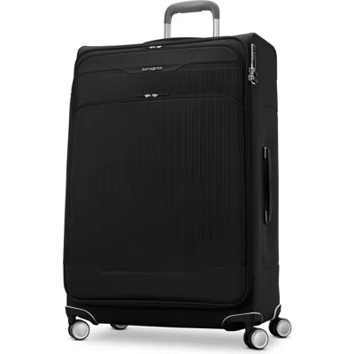 Samsonite Silhouette 18 Softside Expandable 30" Checked Spinner In Black