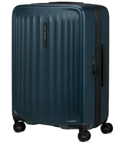 Samsonite Small Logo-plaque Suitcase In Blue