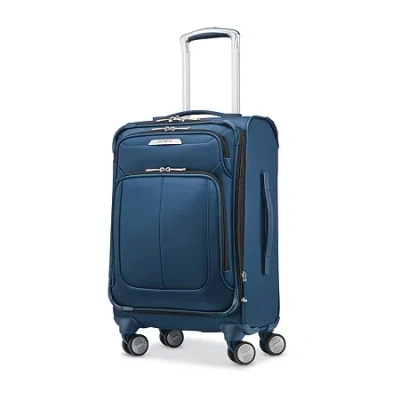 Samsonite Solyte Dlx 20" Expandable Lightweight Luggage In Blue