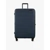 Samsonite Midnight Spinner Expandable Four-wheel Hard-shell Checked Suitcase 81cm In Midnight