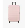 Samsonite Rose Spinner Expandable Four-wheel Hard-shell Checked Suitcase 81cm In Rose