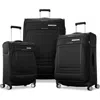 Samsonite Uplift 3-piece Set (co/md/lg) Lightweight Softside Expandable Luggage In Black