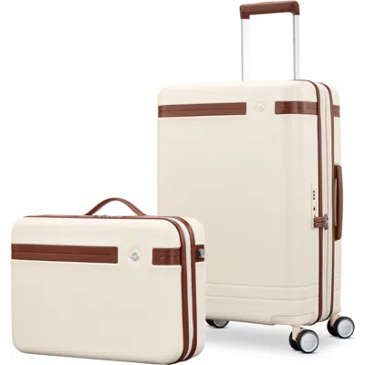 Samsonite Virtuosa Train Case & Carry On 2-piece Set In White