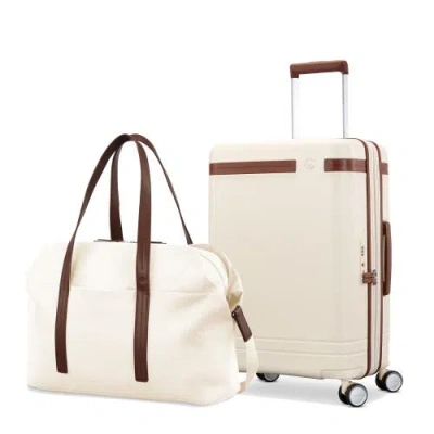 Samsonite Virtuosa Weekender & Carry On 2-piece Set In Neutral